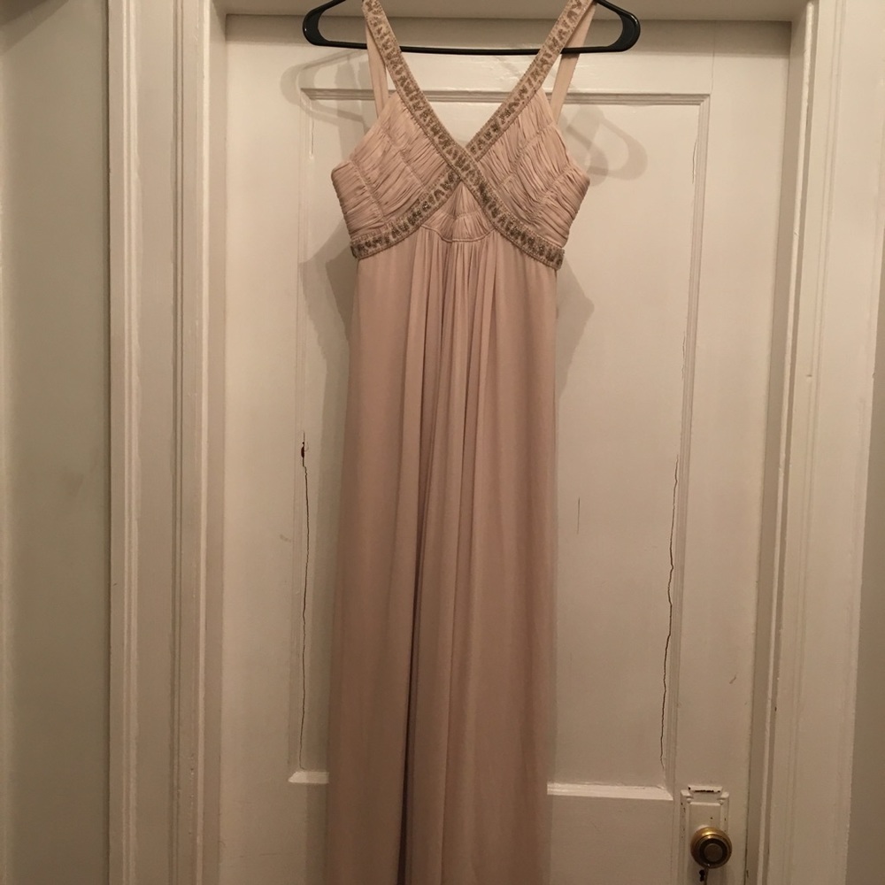 Cream offwhite BCBGmaxazria Maxi dress
